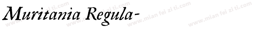 Muritania Regula字体转换